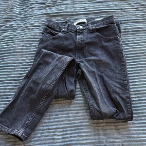 Wrangler Men's Black Straight Jeans